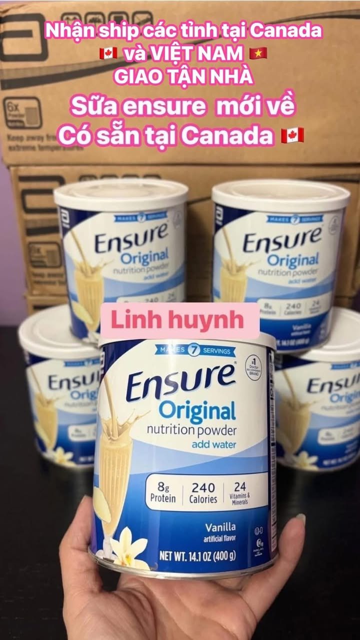 Sữa Ensure, Glucerna và Pediasure giao Việt Nam
