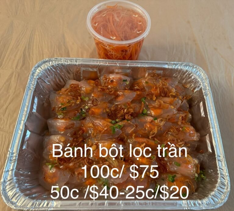 Menu món Việt cuối tuần – Mavis/Eglinton