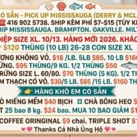 Hải sản và thực phẩm có sẵn tại Mississauga